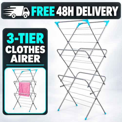 Tier clothes dryer airer - dryer,