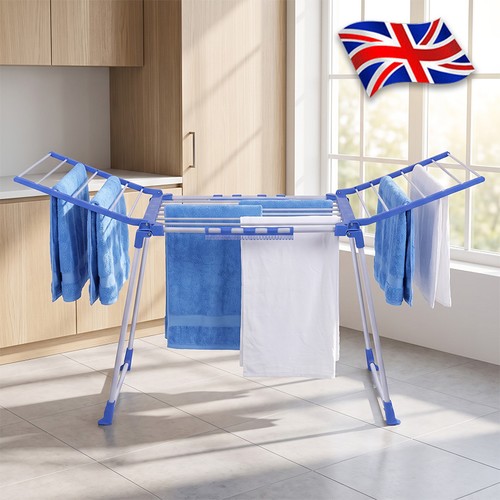 Winged folding clothes - folding, airer