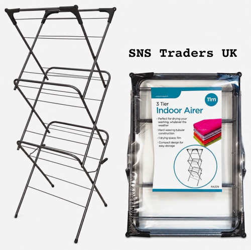 Tier folding clothes airer - folding,