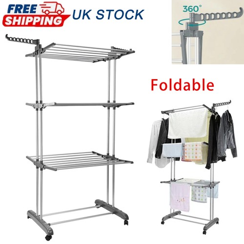 Tier foldable clothes airer - 4,