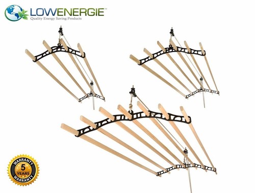Black ceiling clothes airer - clothes,