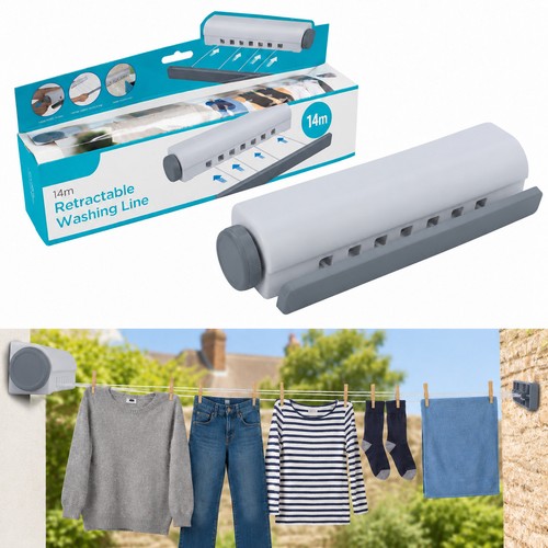 14m retractable clothesline - 14m,