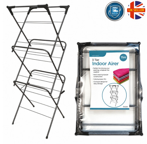 Tier indoor clothes airer - indoor,