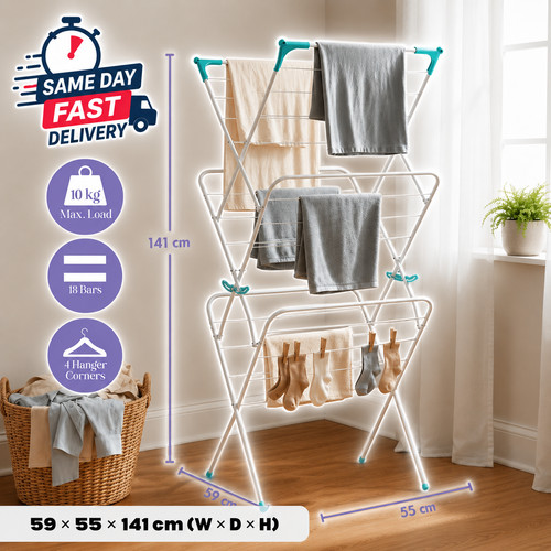 Tier clothes dryer airer - dryer,