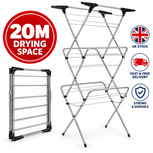 Tier clothes dryer - clothes,