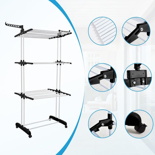 Tier foldable clothes airer - clothes,