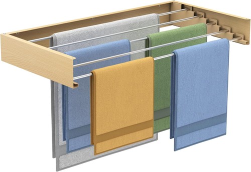 Wall mounted clothes - mounted, drying