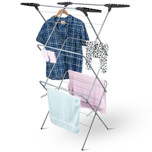Folding indoor clothes airer - clothes,