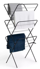 3-Tier Clothes Airer 14m Black