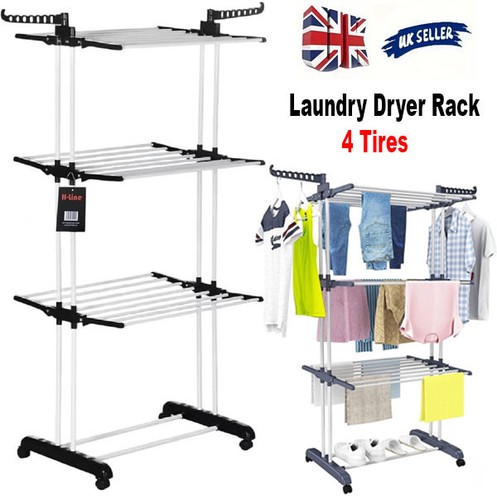 Tier foldable laundry dryer - laundry,