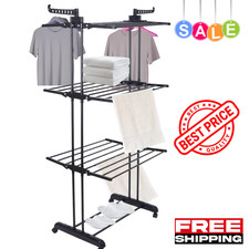 Foldable 4-Tier Clothes Airer