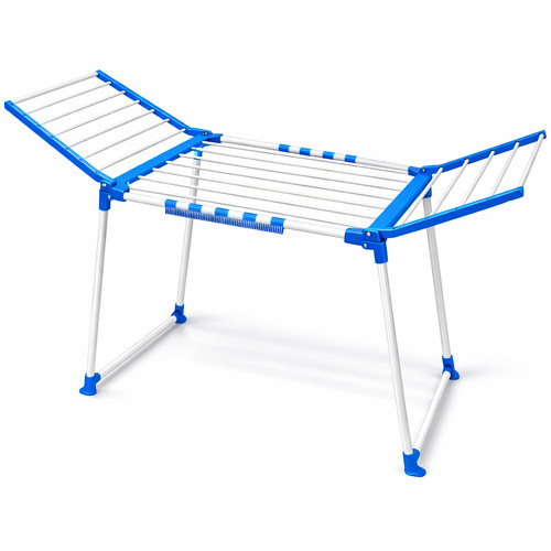Folding winged clothes airer - clothes,