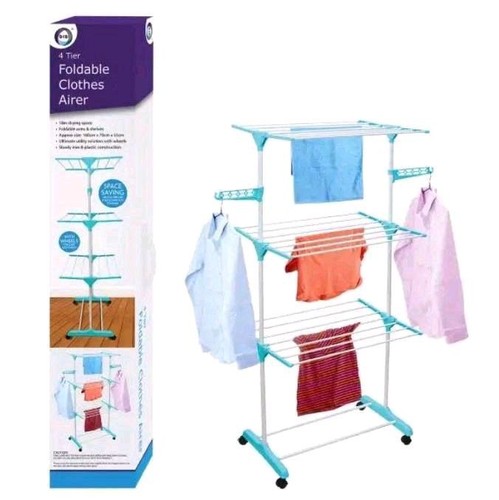 Tier clothes airer rack - 4,