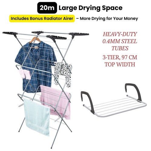 Tier clothes airer indoor - airer,